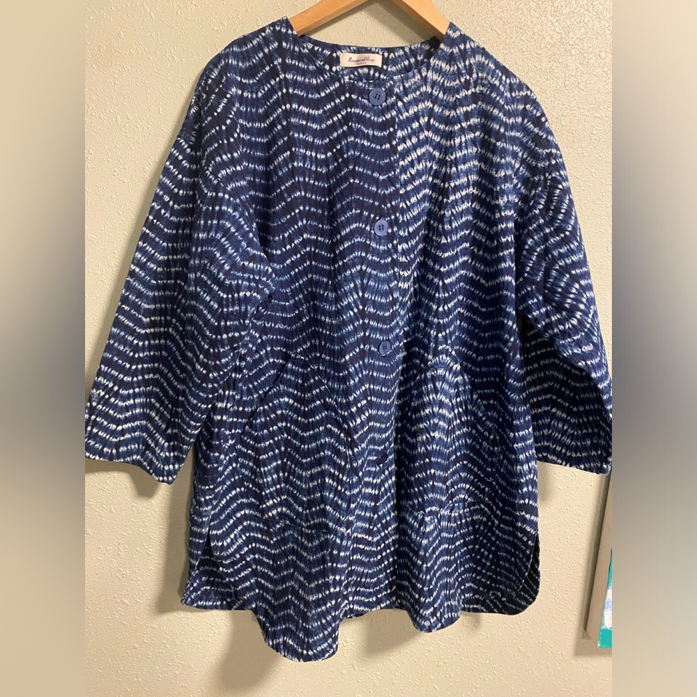 Japanese Mountain Village Tokyo hand dyed jacket